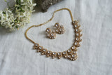 Polki necklace set  (4-8338)(B)