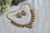 Polki necklace set  (4-8338)(B)