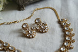 Polki necklace set  (4-8338)(B)