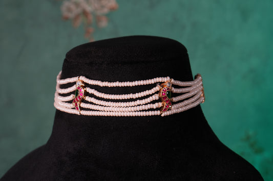 Kundan Bird Choker(4-9394)(K)