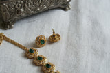 Polki necklace set with Maangtikka (4-8336)(B)