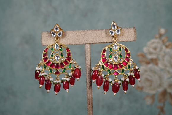 Kundan Earrings (1-4813)(A)