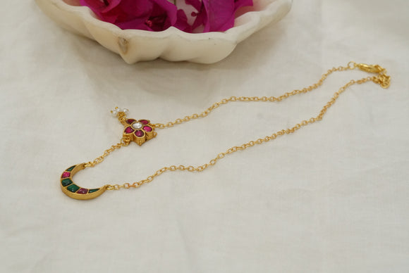 Kundan pendant necklace (4-6974)(R)