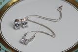 Diamond pendant necklace set (4-5902)(B)(OFFER PIECE)
