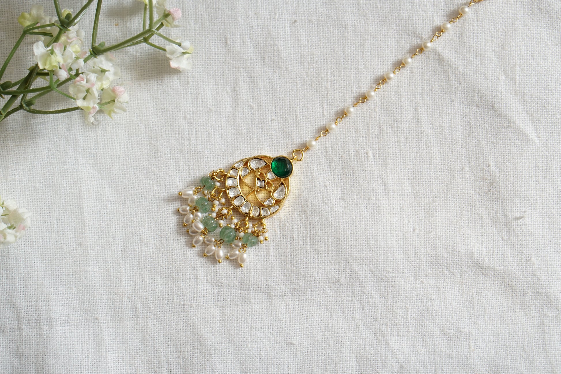 Small Mossainite Maangtika (5-1599)(K) - JEWELSTYLE