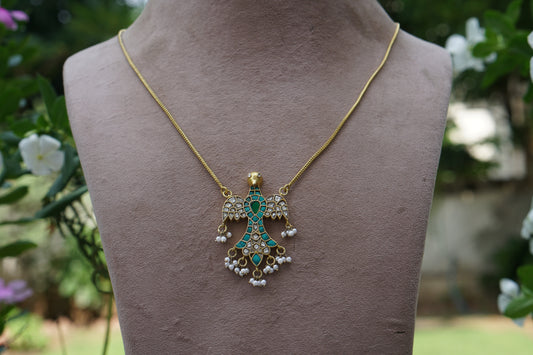 Kundan Bird  Pendant (4-9675)(A)