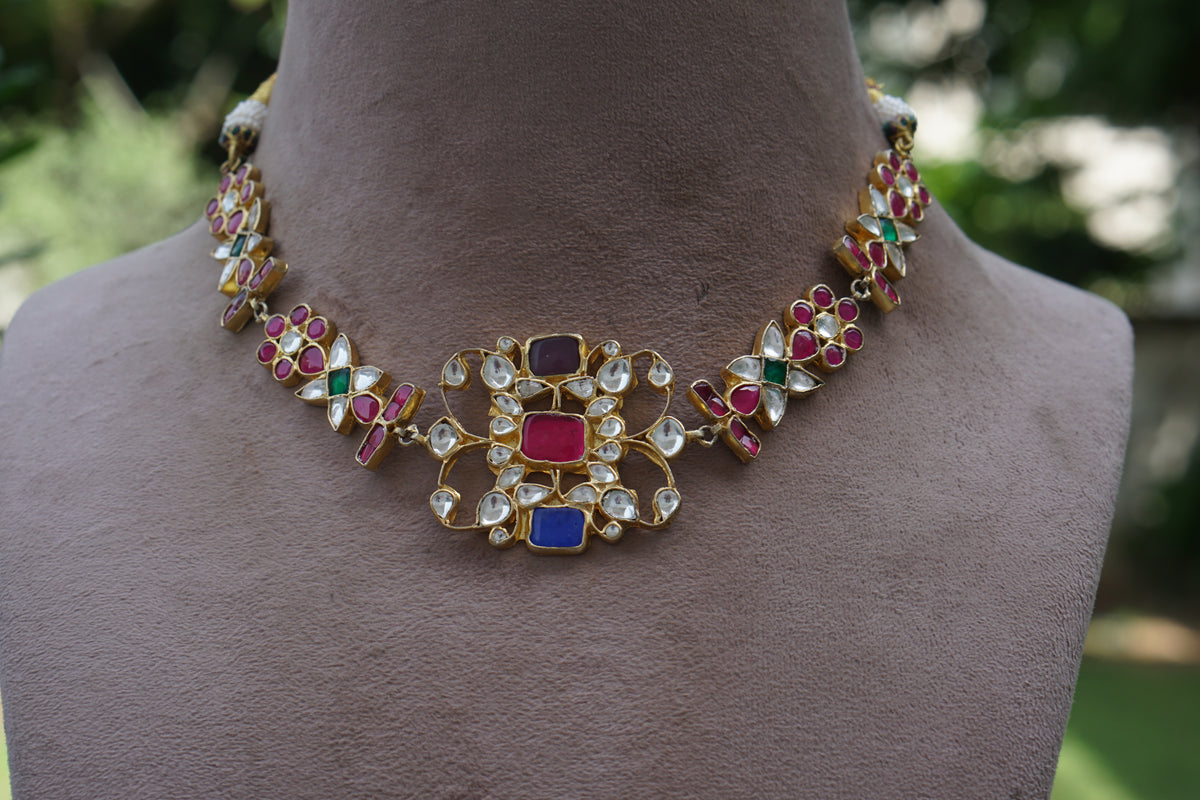 Kundan Choker Set (4-9705) (A)