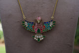 Kundan Bird  Pendant (4-9711) (A) - JEWELSTYLE