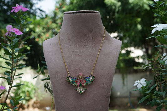 Kundan Bird  Pendant (4-9711) (A)