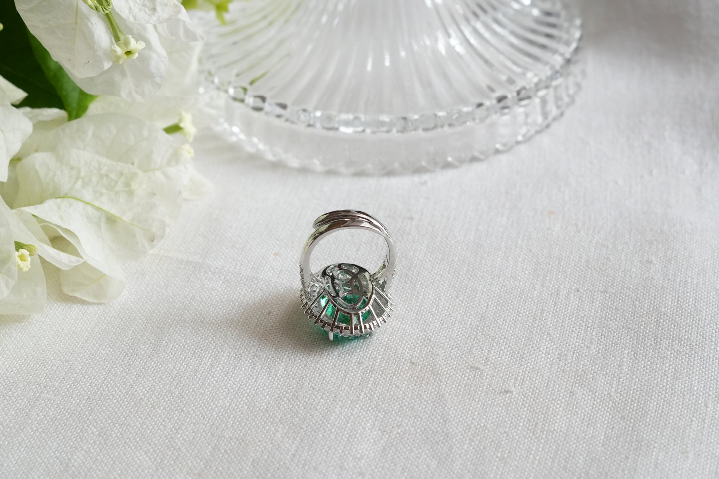Aqua & Ad stone Ring (6-376)(B)(From Turkey)