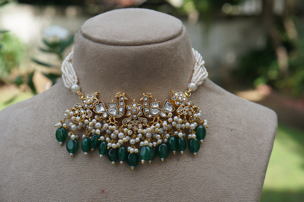 Kundan Choker Set (4-9687)(A)