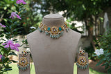 Kundan Choker Set (4-9688)(A) - JEWELSTYLE