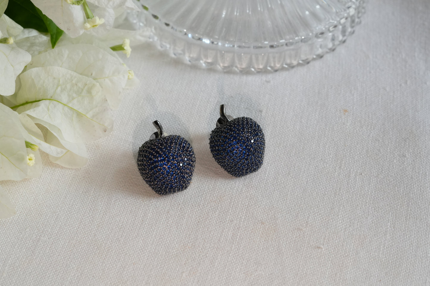 Blue  Ad Stone Studs(1-5391)(B)(From Turkey)