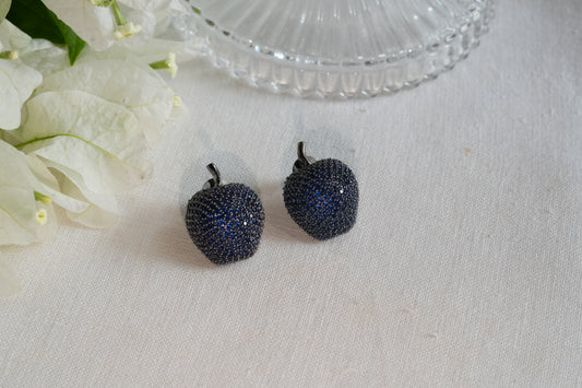 Blue  Ad Stone Studs(1-5391)(B)(From Turkey)