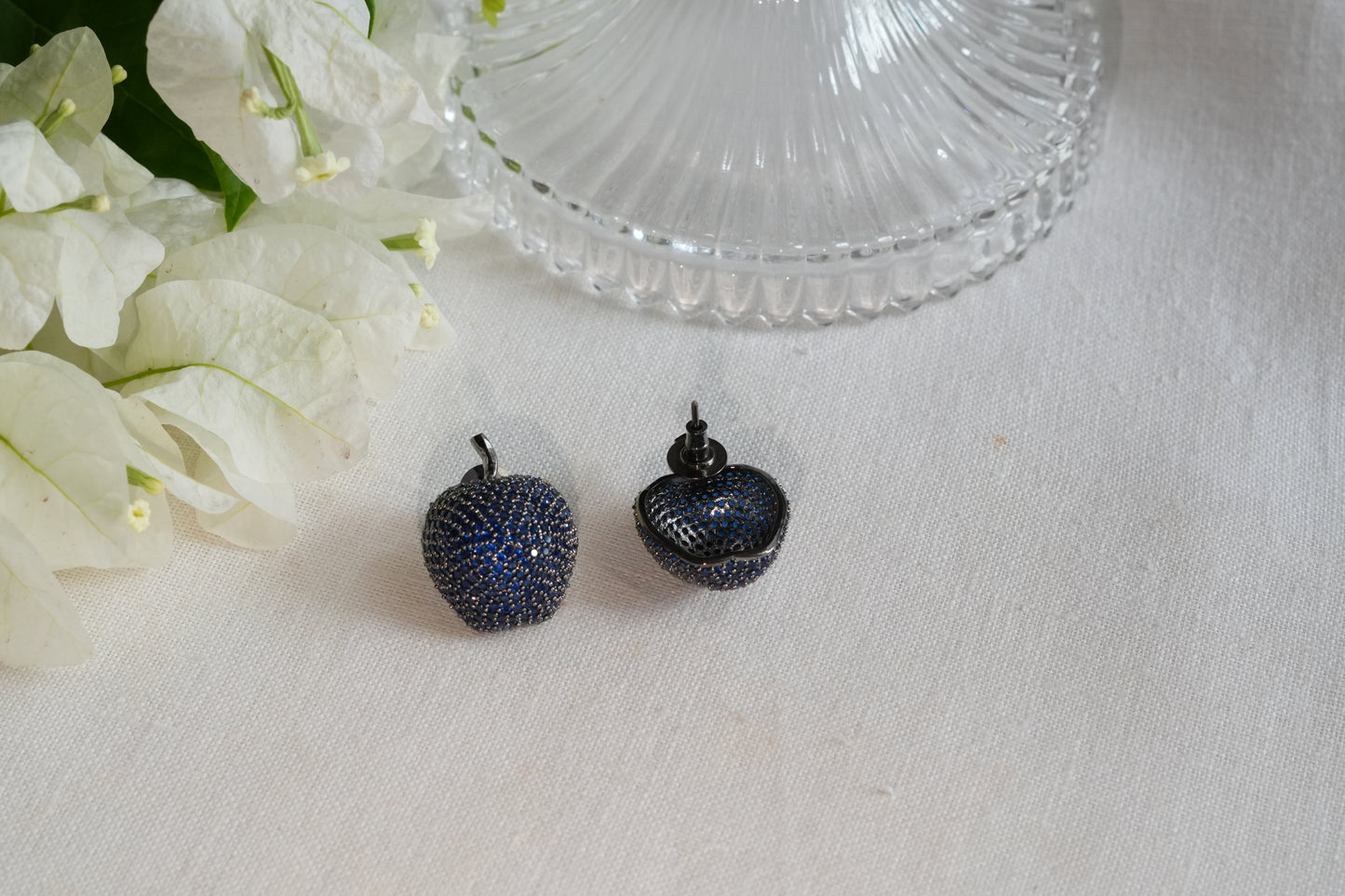 Blue  Ad Stone Studs(1-5391)(B)(From Turkey)