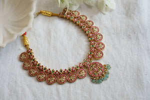 Kundan necklace (4-7607)(K)(preorder)