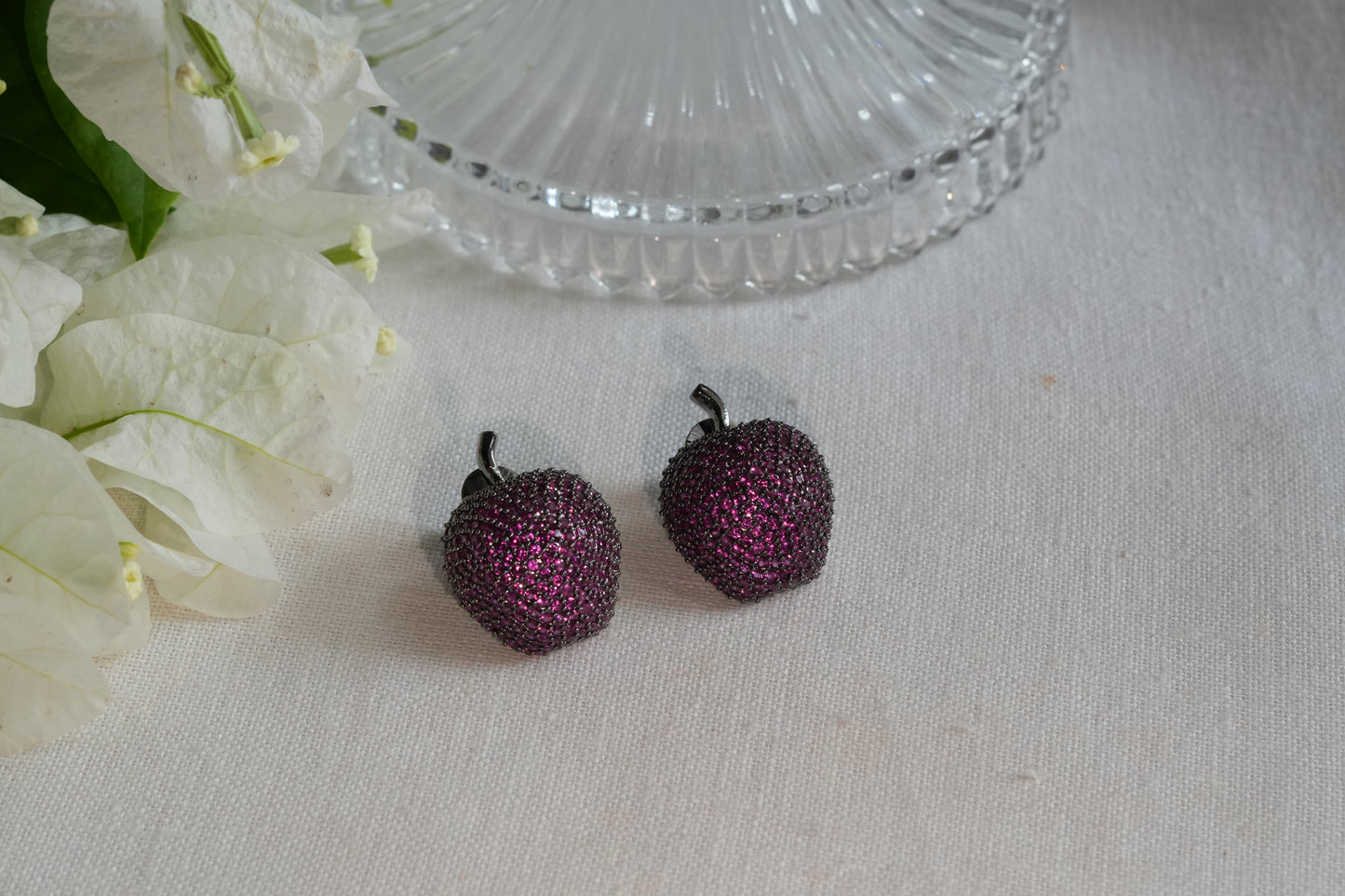 Ruby  Ad Stone Studs(1-5393)(B)(From Turkey)