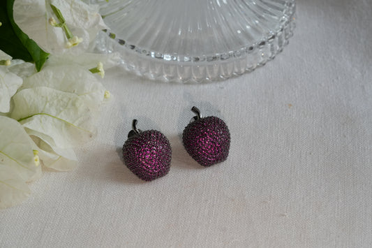 Ruby  Ad Stone Studs(1-5393)(B)(From Turkey)