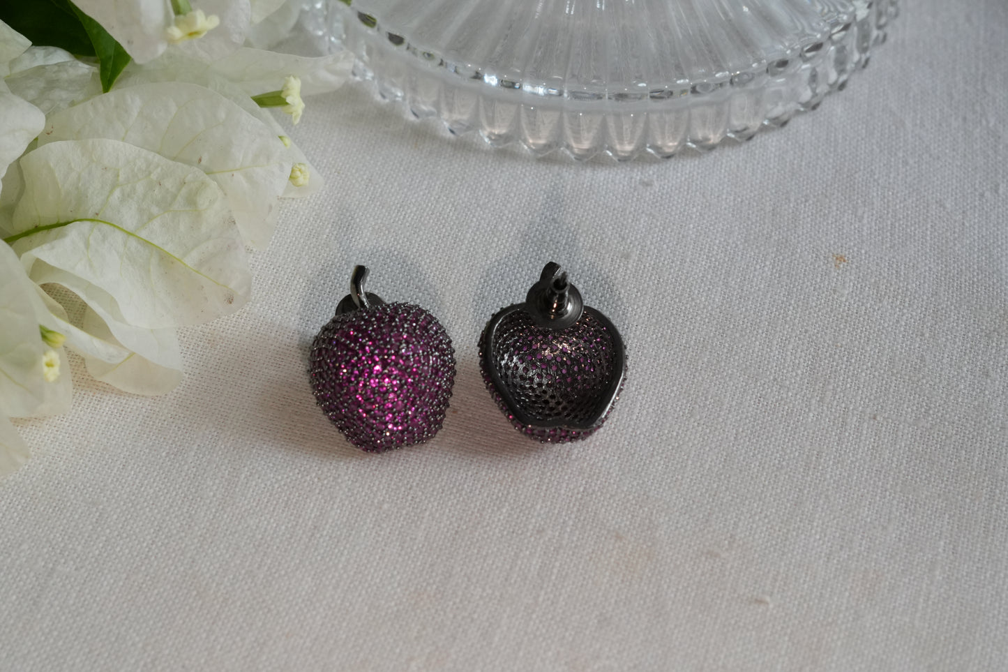 Ruby  Ad Stone Studs(1-5393)(B)(From Turkey)