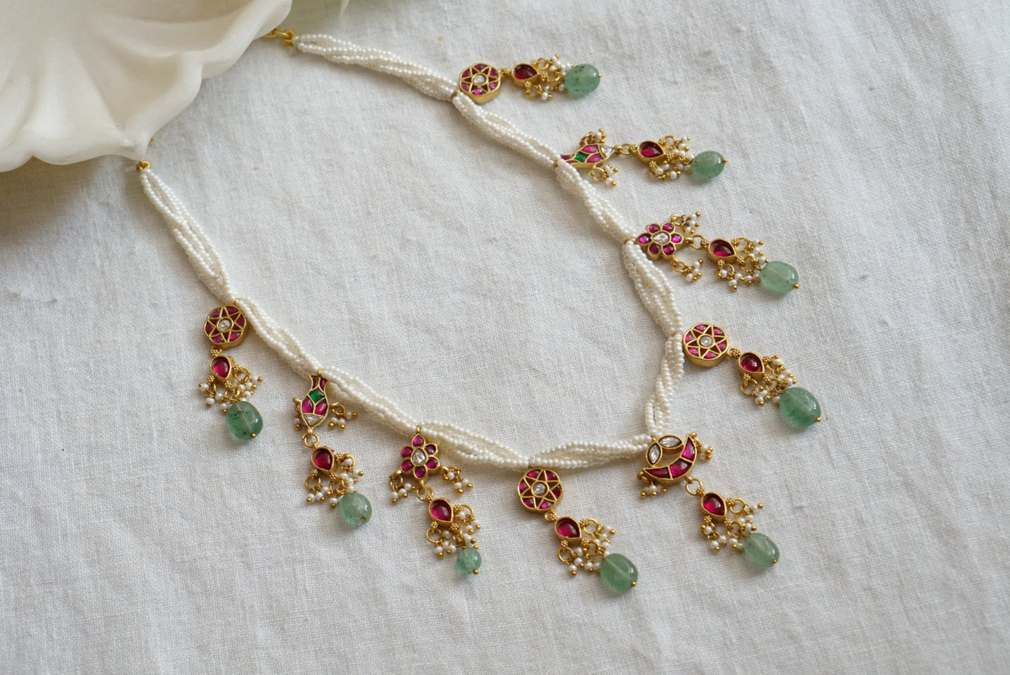 Kundan necklace (4-7600)(K)(PREORDER)