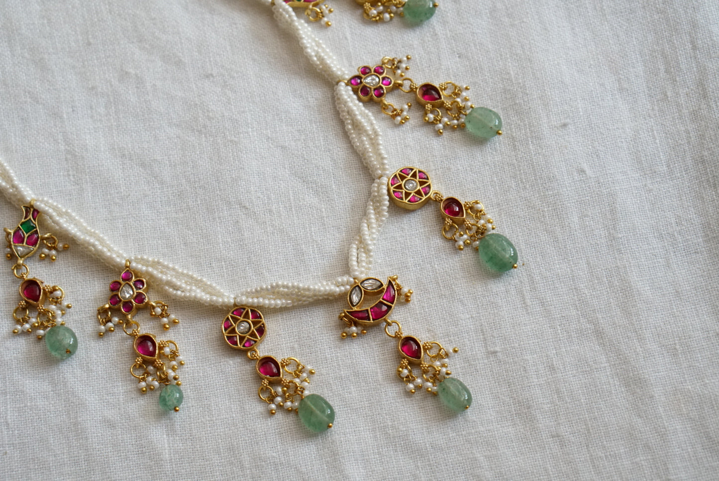Kundan necklace (4-7600)(K)(PREORDER)