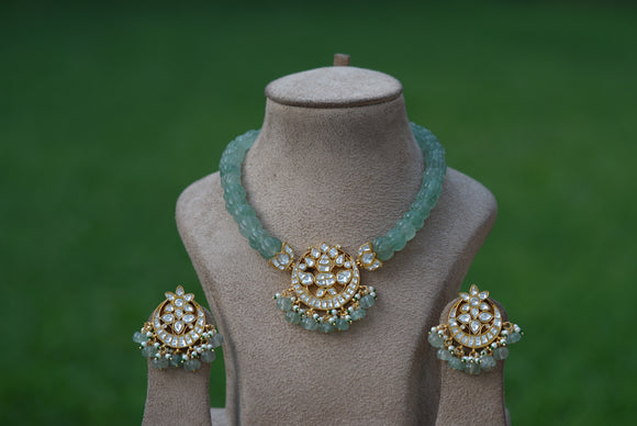 Kundan necklace set (4-5894)(R)