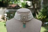 Kundan Choker Set (4-9692) (A) - JEWELSTYLE