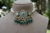 Kundan Choker Set (4-9693) (A) - JEWELSTYLE