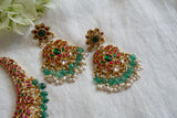 Kundan necklace set(4-7605)(K)