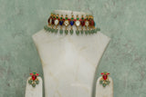 Navratan kundan choker set (4-6180)(R)(OFFER PIECE)