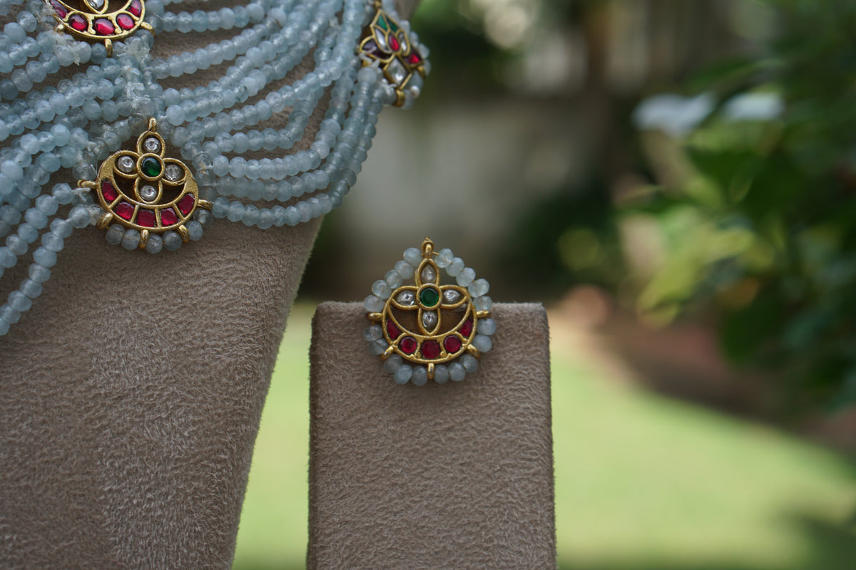 Kundan Necklace Set (4-9694) (A)