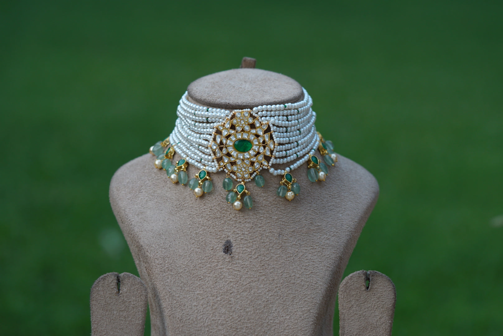 Kundan choker (4-5895)(R)(preorder) - JEWELSTYLE