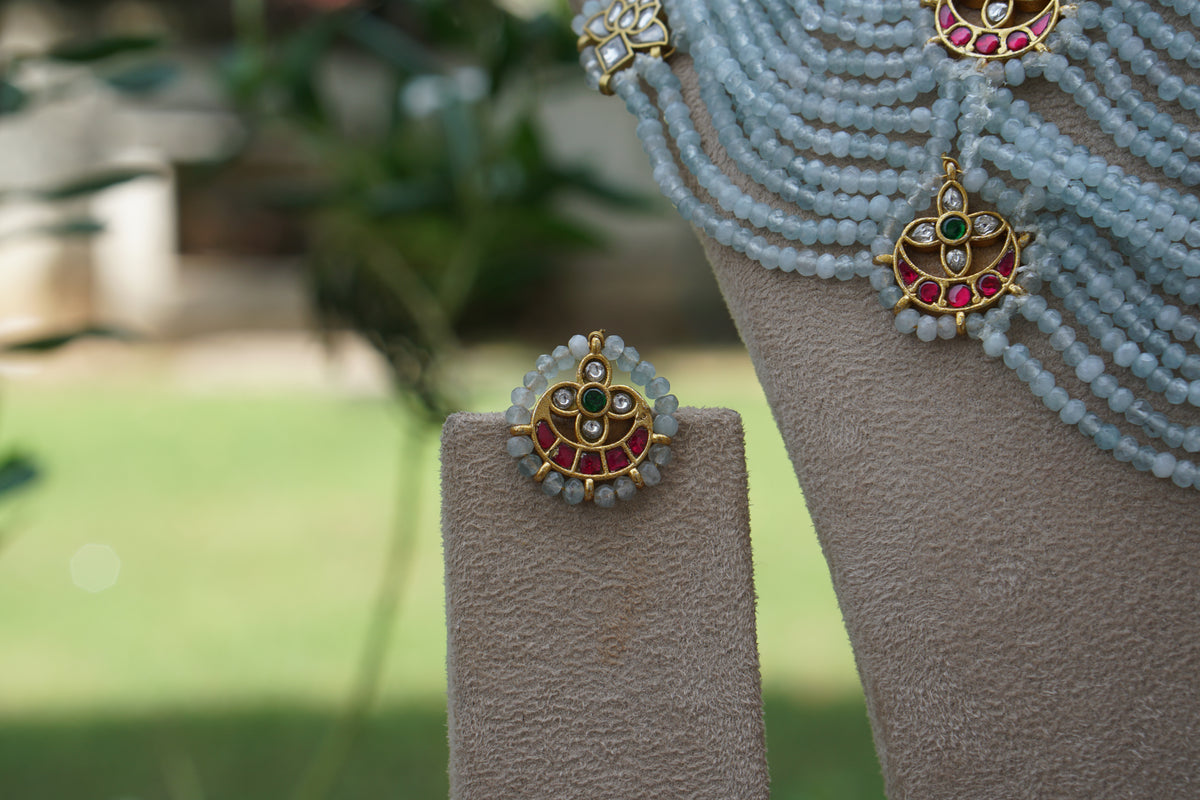 Kundan Necklace Set (4-9694) (A)