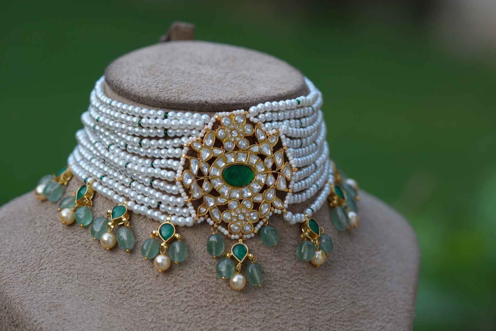 Kundan choker (4-5895)(R)(preorder) - JEWELSTYLE