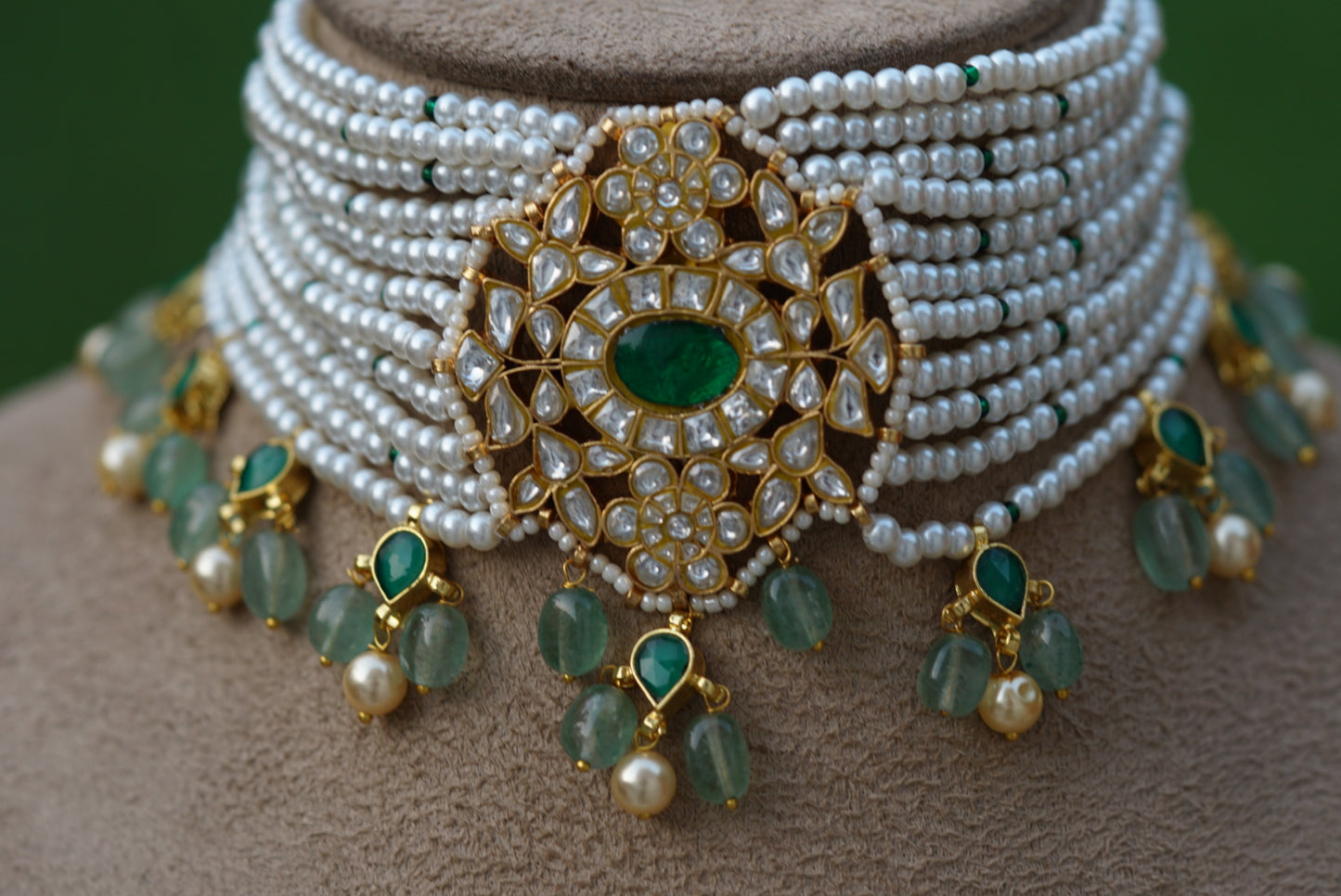 Kundan choker (4-5895)(R)(preorder) - JEWELSTYLE
