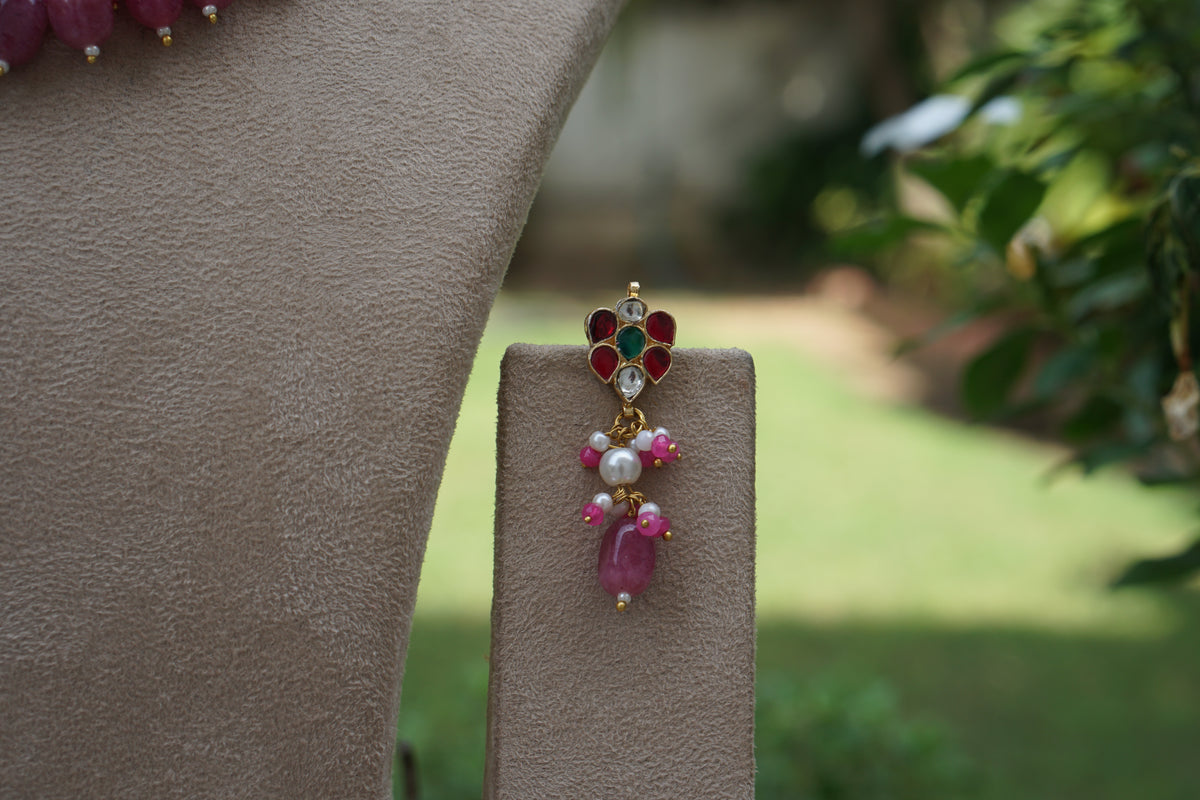 Kundan Necklace Set (4-9695) (A)