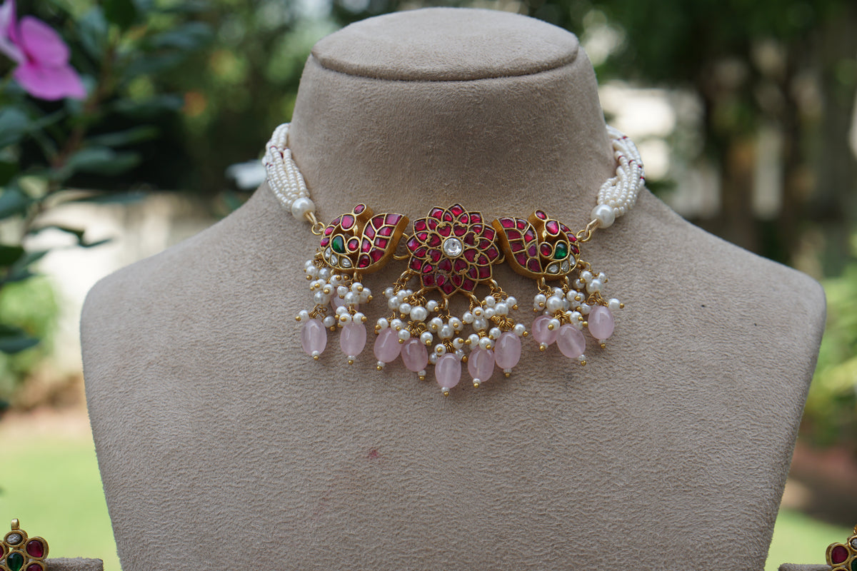 Kundan Choker Set (4-9696) (A)