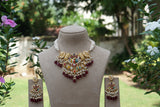 Kundan Necklace Set (4-9697) (A) - JEWELSTYLE