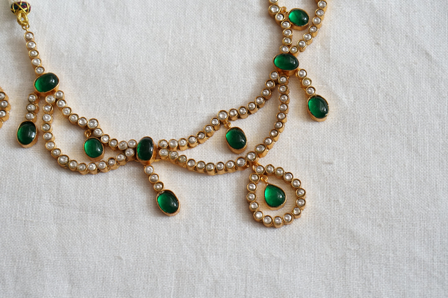 Kundan Necklace set (4-8693)(R)