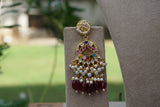 Kundan Necklace Set (4-9697) (A) - JEWELSTYLE