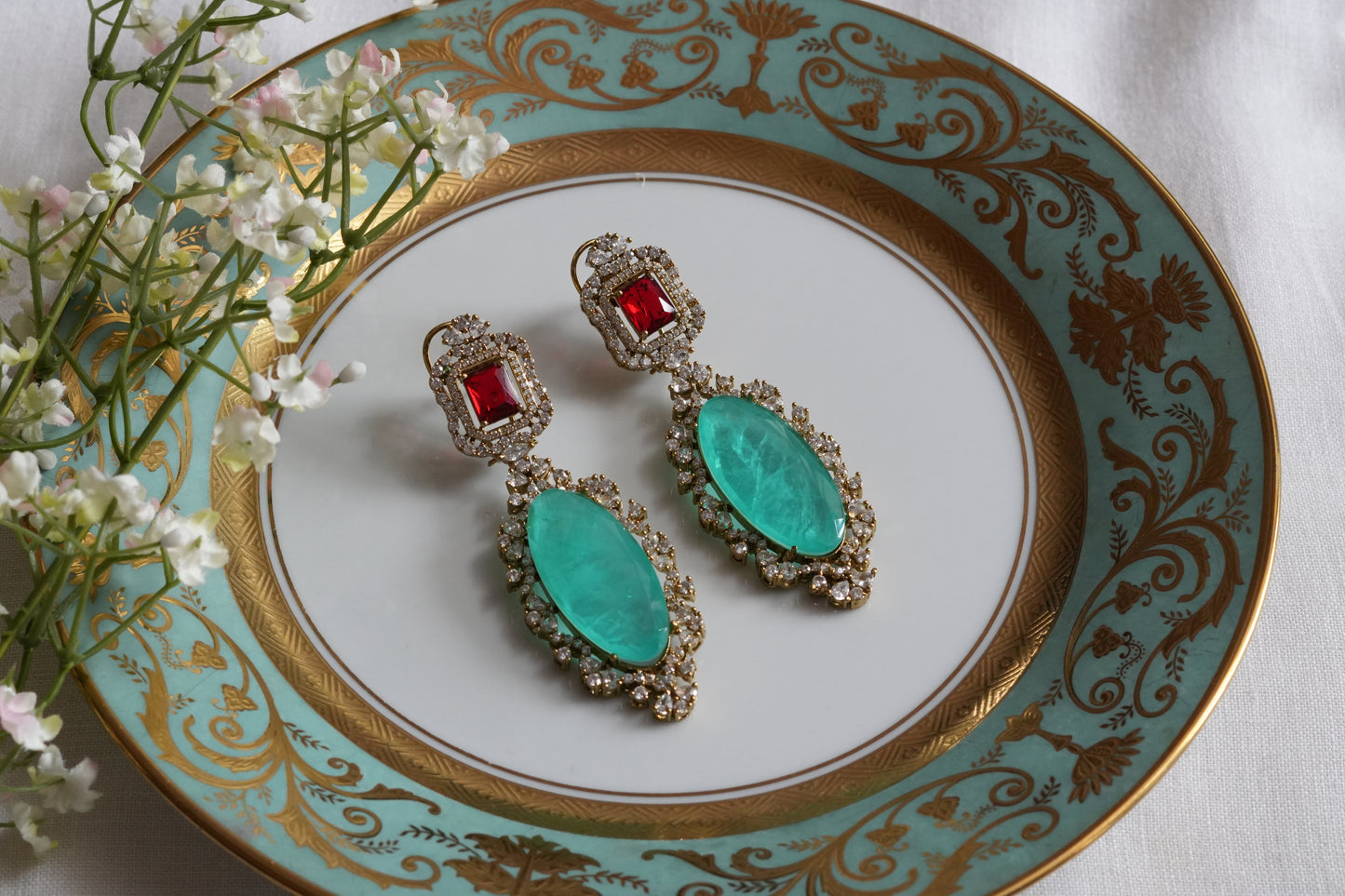 Polki Earrings (1-5417)(B)