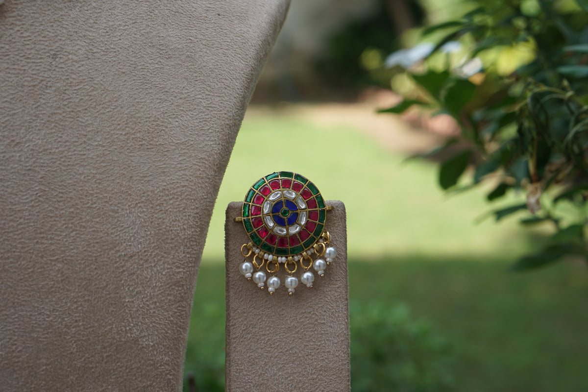 Kundan Choker Set (4-9699) (A)