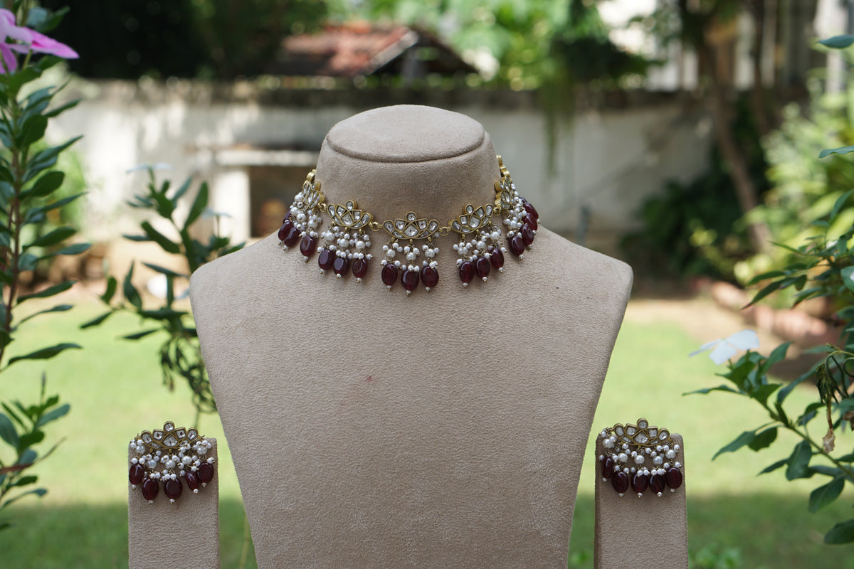 Kundan Choker Set (4-9701) (A)