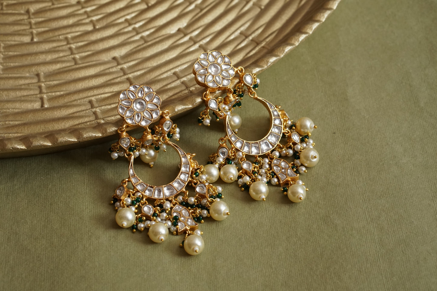 Kundan Earrings (1-4834)(R)