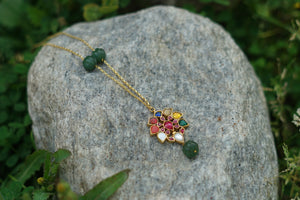 Kundan pendant necklace (4-5458)(R)