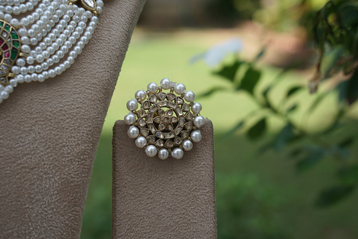 Kundan Necklace Set (4-9702) (A)