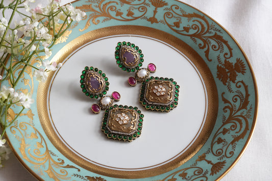 Polki Earrings (1-5416)(B)