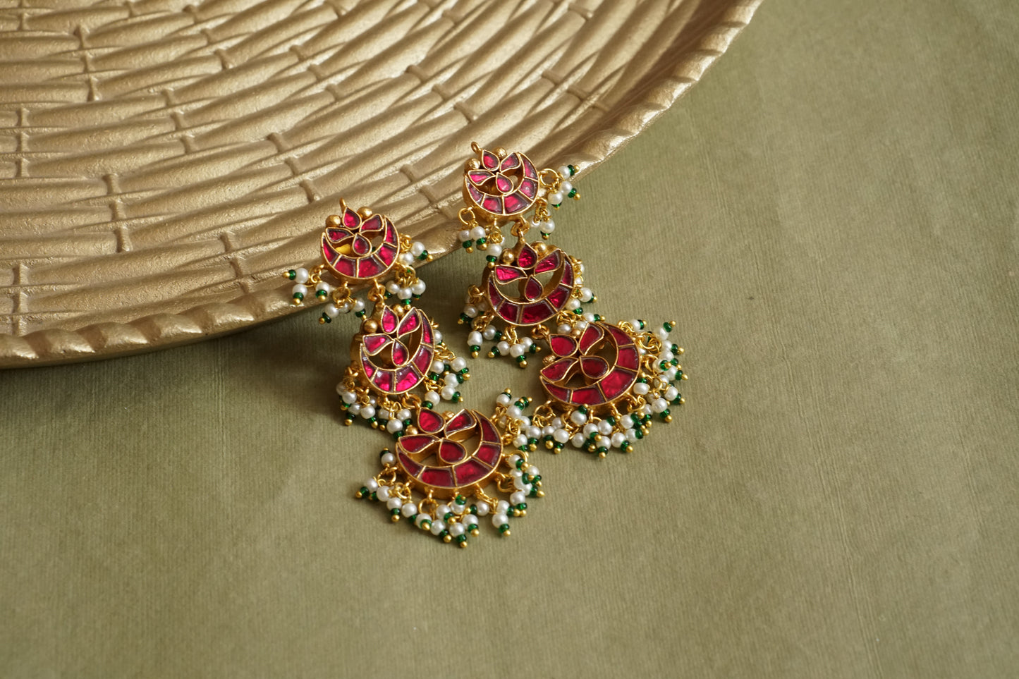 Kundan Earrings (1-4831)(R)