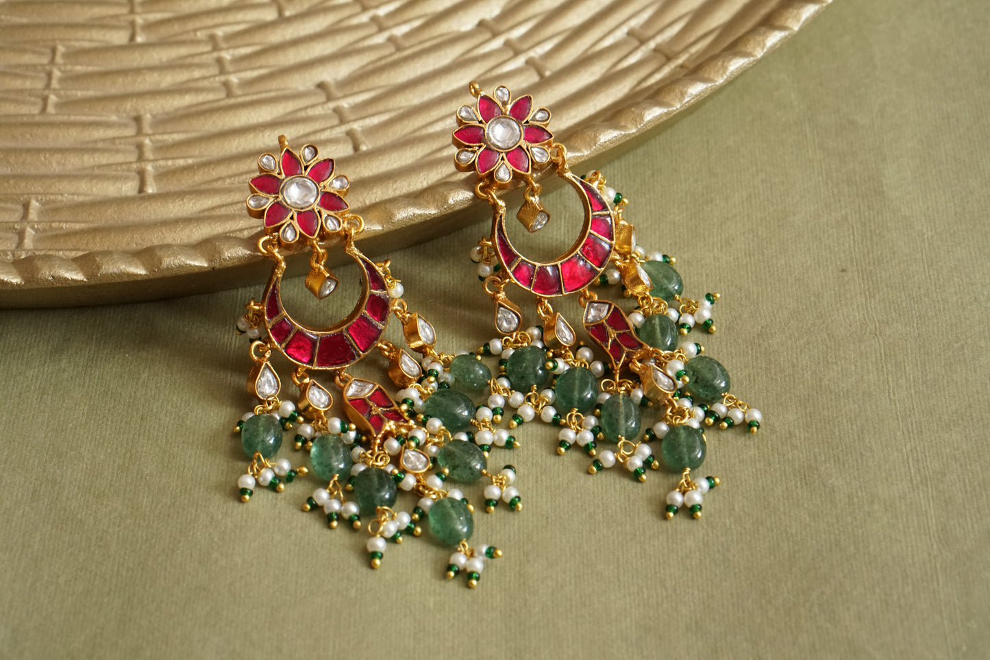 Kundan Earrings (1-4829)(R)