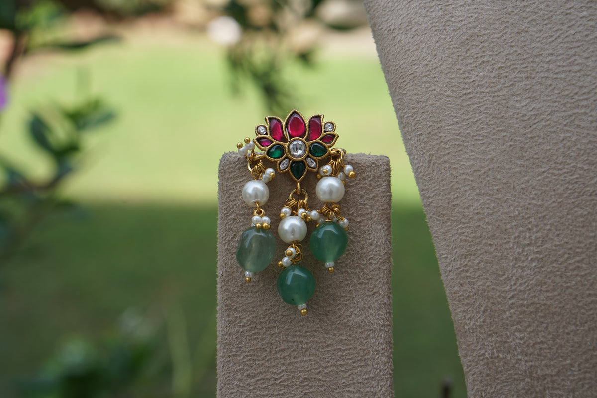 Kundan Necklace Set (4-9704) (A)